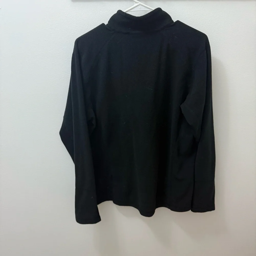 The North Face 1/4 Zip Fleece Pullover Jacket Men Size M Medium Black Sweatshirt